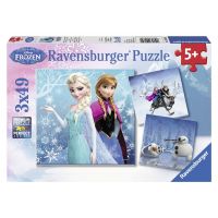 Ravensburger Disney Ledové království dobrodružství na sněhu 3 x 49 dílků