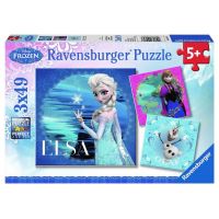 Ravensburger Disney Ledové království Elsa, Anna, Olaf 3 x 49 dílků