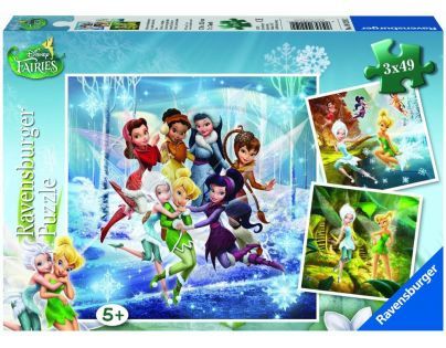 Ravensburger Disney Víly čtyři roční období 3 x 49 dílků