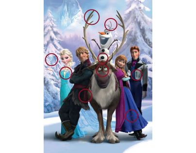 Ravensburger Disney XXL Ledové království Rozdíly 100 dílků