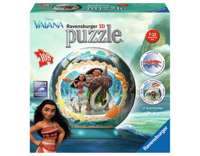 Ravensburger Disney Vaiana 3D Puzzleball 108 dílků