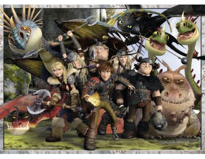 Ravensburger Jak vycvičit draka Puzzle XXL Věrní přátelé 300 dílků