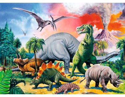 Ravensburger Puzzle Mezi dinosaury 100 dílků