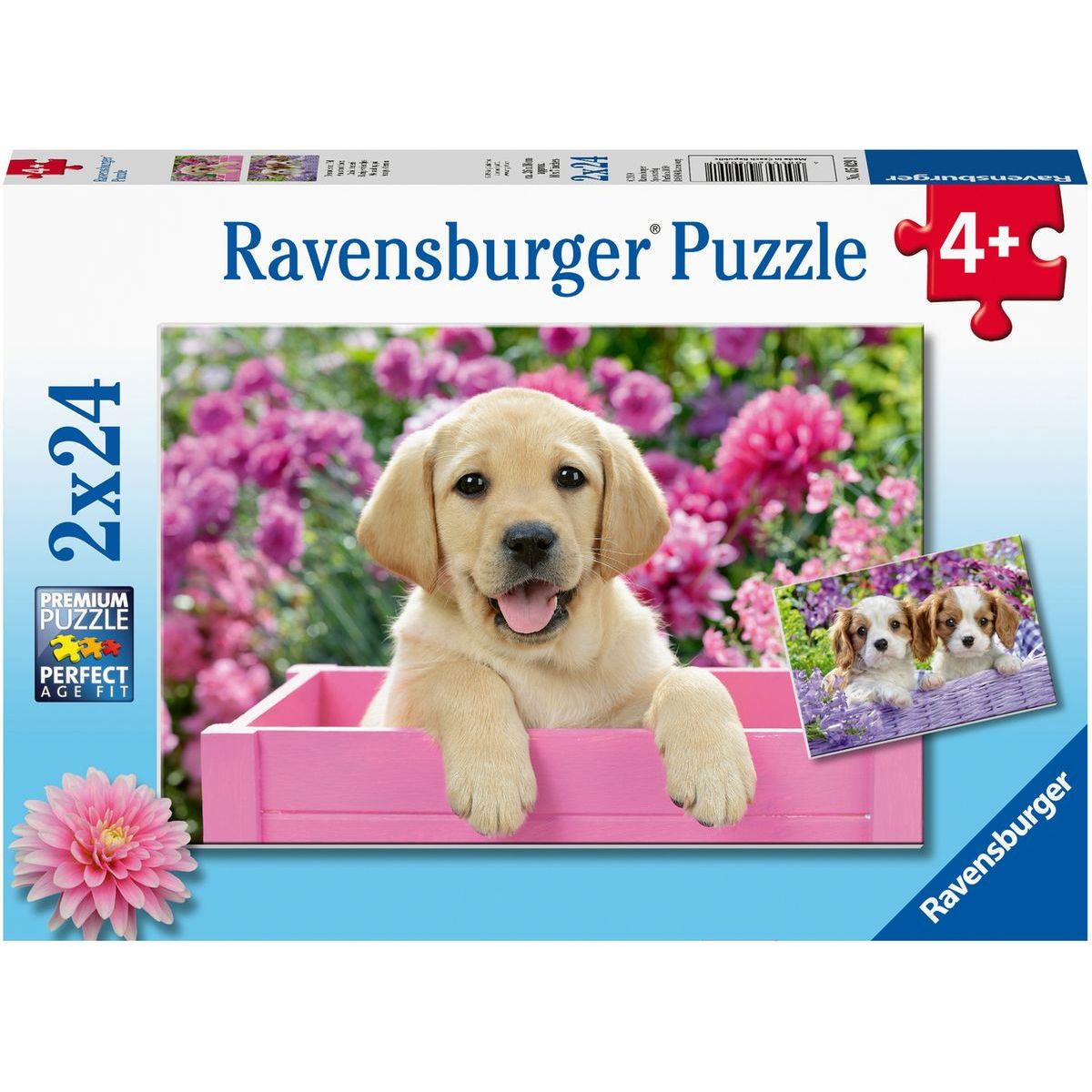 Ravensburger puzzle 050291 Kouzelná štěňata 2x24 dílků