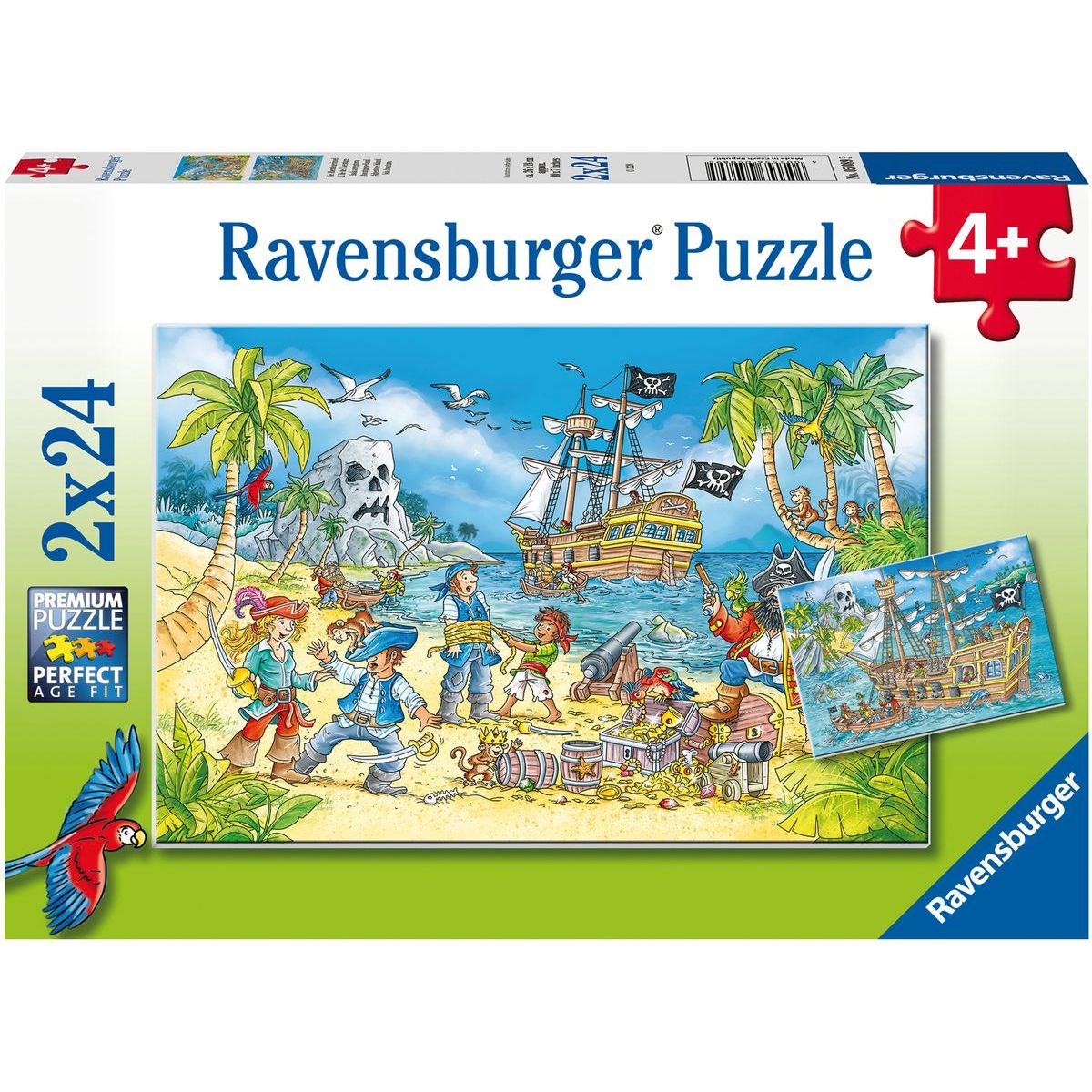 Ravensburger puzzle 050895 Piráti 2x24 dílků