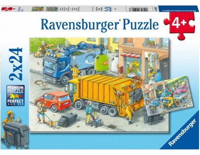 Ravensburger Puzzle Likvidace odpadu 2 x 24 dílků