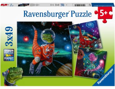 Ravensburger Puzzle Dinosauří svět 3 x 49 dílků