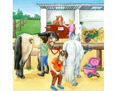 Ravensburger Puzzle Koně 3 x 49 dílků