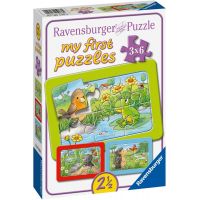 Ravensburger Puzzle Malá zahradní zvířata 3 x 6 dílků 5