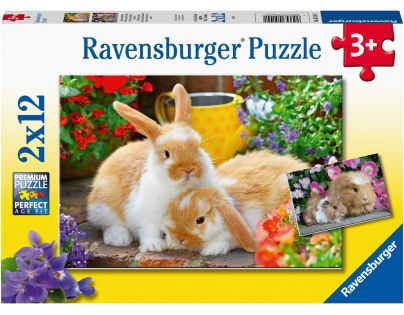 Ravensburger Puzzle Čas na mazlení 2 x 12 dílků