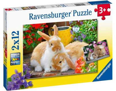 Ravensburger Puzzle Čas na mazlení 2 x 12 dílků