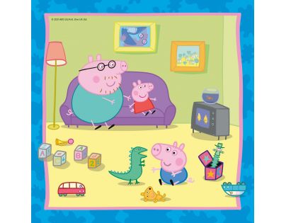 Ravensburger Puzzle Prasátko Peppa 3 x 49 dílků