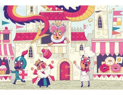 Ravensburger Puzzle & Play Drak na zámku 2 x 24 dílků