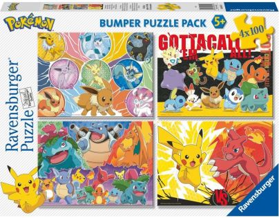Ravensburger Puzzle Pokémon 4 x 100 dílků
