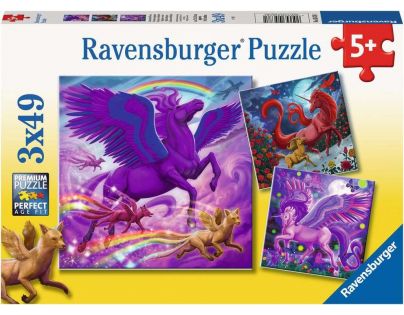 Ravensburger Puzzle Mýtičtí vladaři 3 x 49 dílků