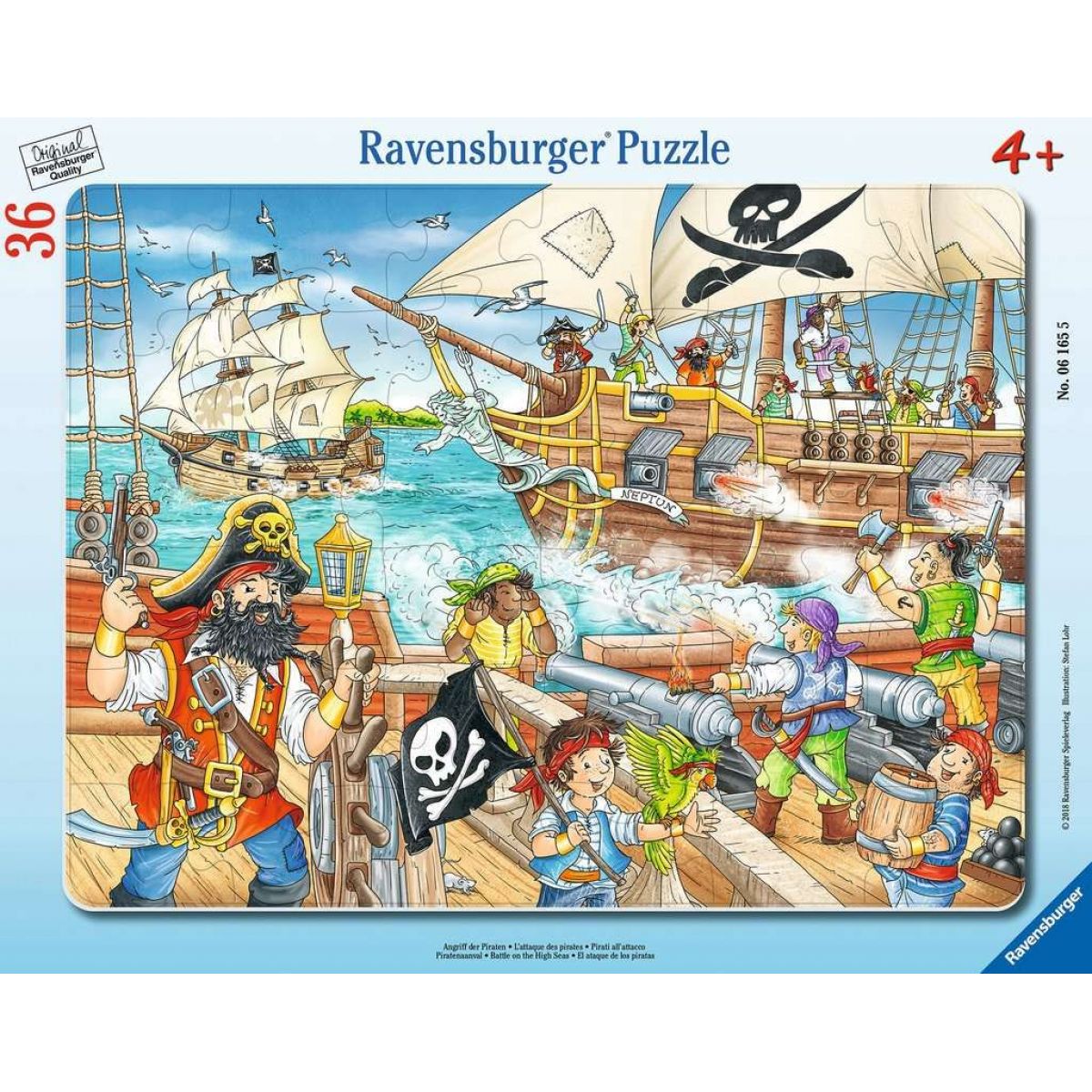Ravensburger puzzle 061655 Útok pirátů 36 dílků