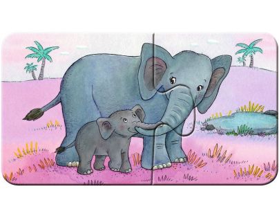 Ravensburger Puzzle Zvířecí rodinky 9x2 dílků