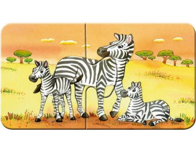 Ravensburger Puzzle Zvířecí rodinky 9x2 dílků