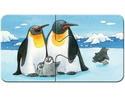 Ravensburger Puzzle Zvířecí rodinky 9x2 dílků