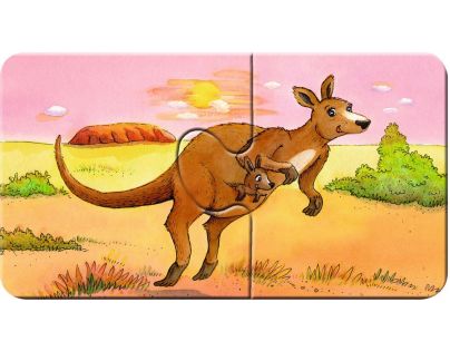 Ravensburger Puzzle Zvířecí rodinky 9x2 dílků