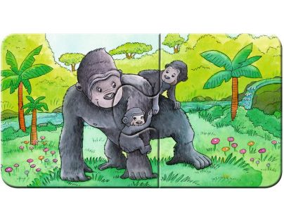 Ravensburger Puzzle Zvířecí rodinky 9x2 dílků
