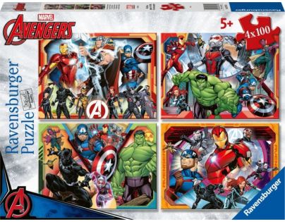 Ravensburger puzzle Marvel Avengers set 4 x 100 dílků