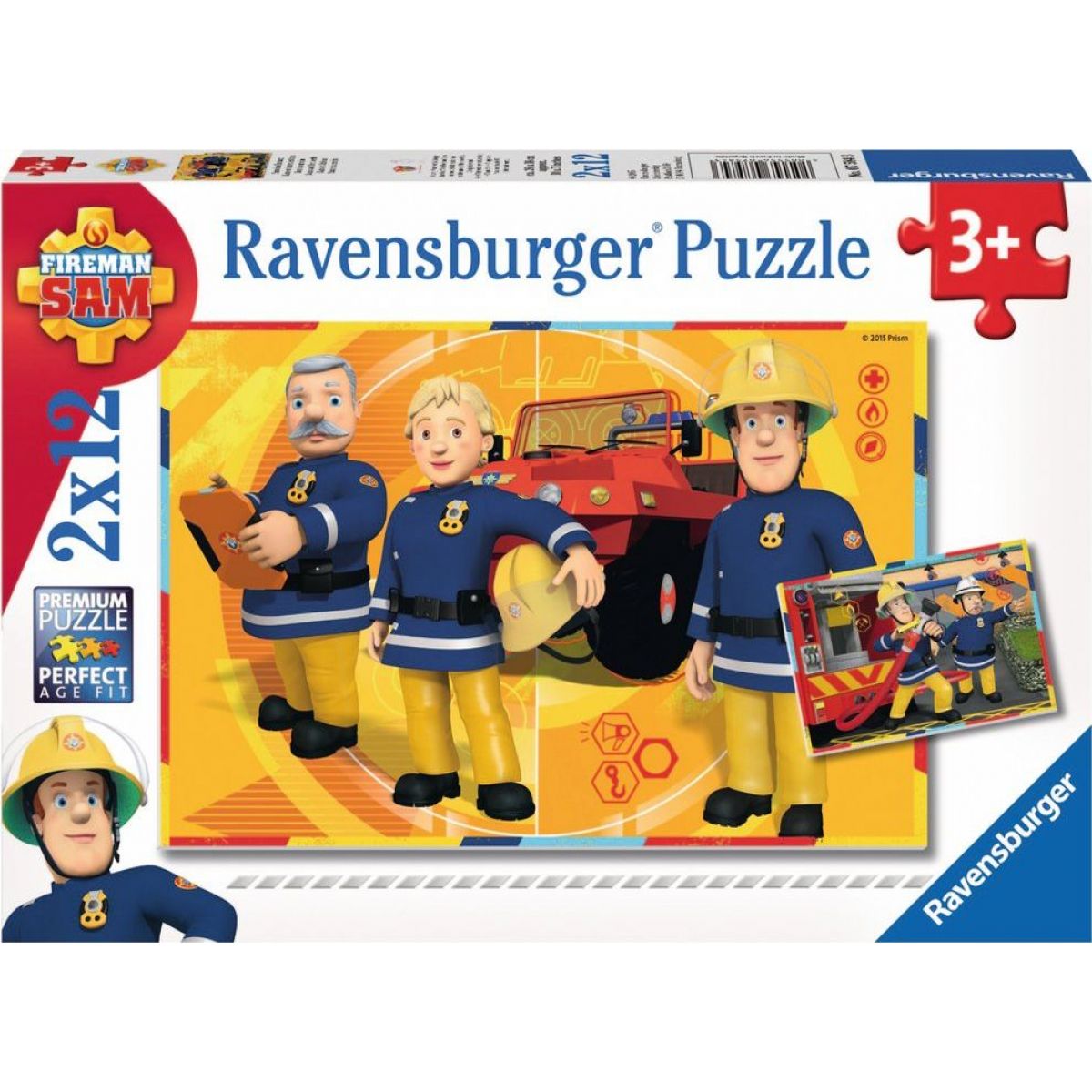 Ravensburger puzzle 075843 Požárník Sam 2x12 dílků