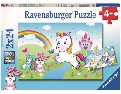 Ravensburger Puzzle Pohádkový jednorožec 2 x 24 dílků