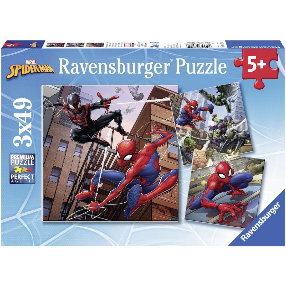 Ravensburger puzzle 080250 Spiderman v akci 3x49 dílků