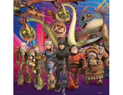 Ravensburger puzzle Jak vycvičit draka III. 3 x 49 dílků