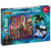 Ravensburger puzzle Jak vycvičit draka III. 3 x 49 dílků 5
