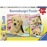 Ravensburger puzzle Krásná štěňátka 3 x 49 dílků