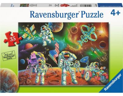 Ravensburger puzzle Přistání na měsíci 35 dílků