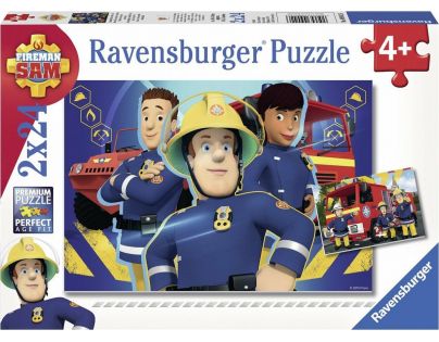 Ravensburger puzzle Požárník Sam 2 x 24 dílků