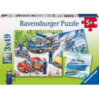Ravensburger Puzzle Policie zasahuje 3 x 49 dílků