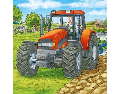 Ravensburger Puzzle Stroje v zemědělství 3 x 49 dílků