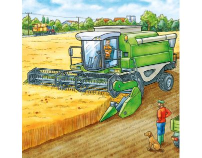 Ravensburger Puzzle Stroje v zemědělství 3 x 49 dílků
