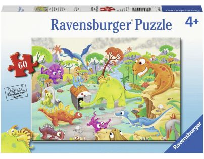 Ravensburger puzzle Dinosauři a čas 60 dílků
