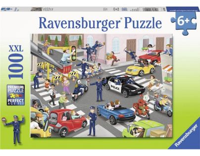 Ravensburger puzzle Policie na hlídce 100 XXL dílků