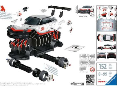 Ravensburger Puzzle Porsche GT3 Cup 108 dílků