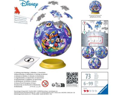 Ravensburger PuzzleBall Disney 72 dílků