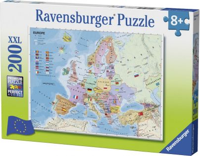 Ravensburger Puzzle Mapa Evropy 200 XXL dílků