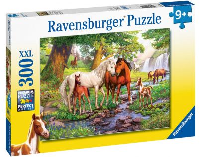 Ravensburger Puzzle Koně u řeky 300 XXL dílků