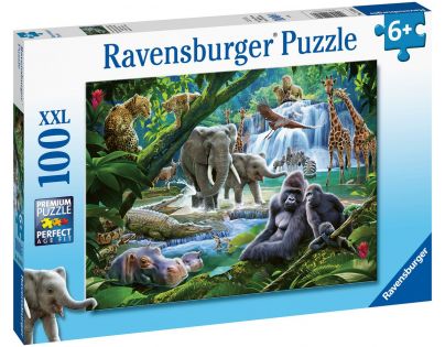 Ravensburger Puzzle Rodina z džungle 100 dílků