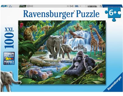 Ravensburger Puzzle Rodina z džungle 100 dílků