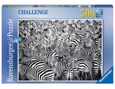 Ravensburger Puzzle Výzva pro zebru 500 dílků