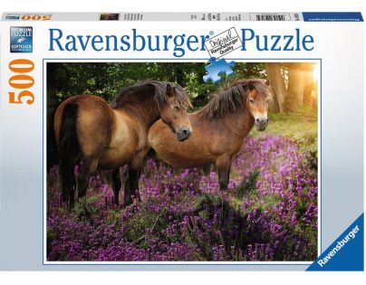 Ravensburger puzzle Poníci mezi květinami 500 dílků