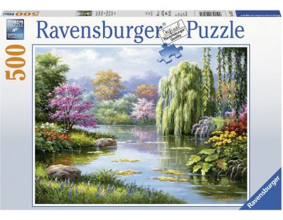 Ravensburger puzzle Pohled na jezero 500 dílků