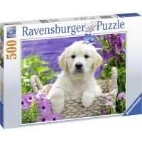 Ravensburger Puzzle Roztomilý zlatý retriever 500 dílků 3