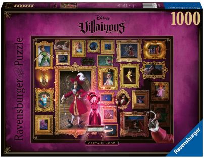Ravensburger puzzle Padouchové Kapitán Hook 1000 dílků